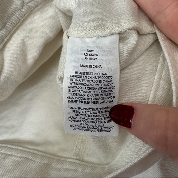 Boden White Denim Jacket Women’s Size 8 - Picture 7 of 11